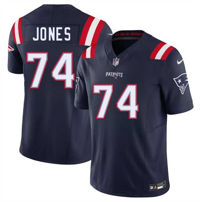 Men & Women & Youth New England Patriots #74 Caleb Jones Navy 2025 F.U.S.E. Vapor Limited Stitched Jersey,We sell and wholesale Men & Women & Youth New England Patriots #74 Caleb Jones Navy 2025 F.U.S.E. Vapor Limited Stitched Jersey on line form chian!